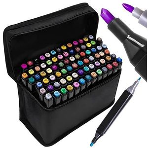 Twinmarkers - 80 Stuks - Alcohol Stiften