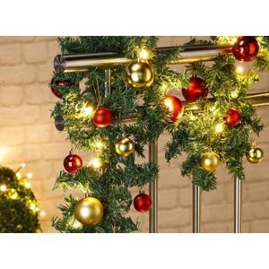 Dennenslinger Met Kerstballen En Lampjes 5 meter - binnen & buiten - Kerstslinger