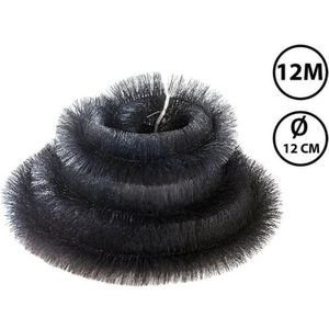 JONSKA Dakgoot Egel - 12 meter - ø12 cm - Dakgootborstel / Gootborstel / Gootdrain / Dakgootbescherming
