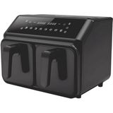 Michelino Dubbele Airfryer - Airfryer XXL - 4 X 4 Liter - 2200W - Zwart