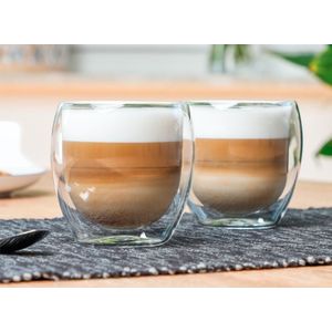 Dubbelwandige Cappuccino Glazen - Set van 2 - 250ml