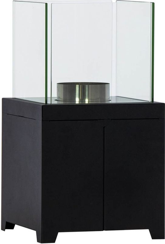 Green Flame BPH-Q Outdoor Table Heater - 26x26x47cm - Zwart - Tafelmodel Terrasverwarmer / Tuinhaard voor Buiten