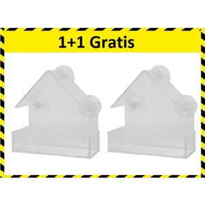 SENZA Vogelhuisje - Transparant 1+1 Gratis