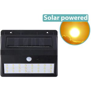 Grundig Solar Wandlamp - 14 x 11,6 x 5 cm - Met Schemersensor