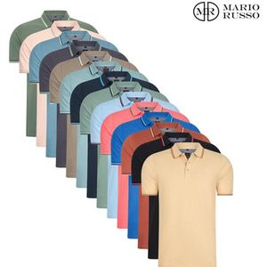 Mario Russo Polo shirt Edward - Katoen - 14 kleuren - M tot 4XL