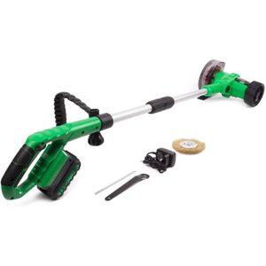 Hofftech Accu Onkruidborstel/ Voegenborstel - 100 mm - 2000mAh - 20V - incl 2 borstels