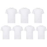 7-pack Fruit of the loom Witte Heren T-shirts - Maat M