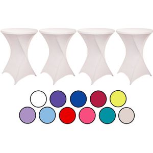 4-pack Statafelrokken - Stretch - ∅80-85x110 cm