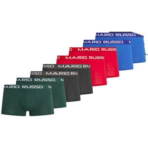 Mario Russo 10-pack Boxers - 5 kleuren in één set-M (2de Kans Deal)