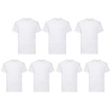 7-pack Fruit of the loom Witte Heren T-shirts - Maat XXL