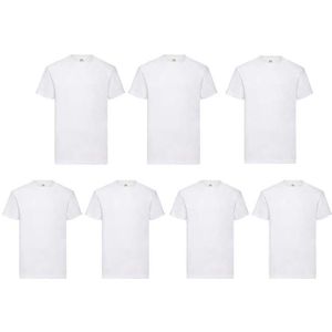 7-pack Fruit of the loom Witte Heren T-shirts - Maat XXL