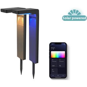 FlinQ Gaia - Smart Solar Tuinlamp - Solar Tuinverlichting - 2 pack