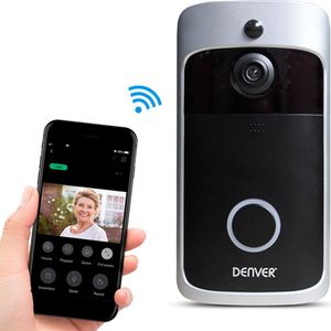 DENVER VDB-111 Deurbel met Camera - Videodeurbel - Met Wi-Fi functie / App voor Android & iOS