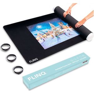 FlinQ - Oprolbare Puzzelmat - Puzzelrol - Antislip - Foam
