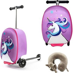 Kinderkoffer-Step - Paars Unicorn - 40x20x25 cm - 21L