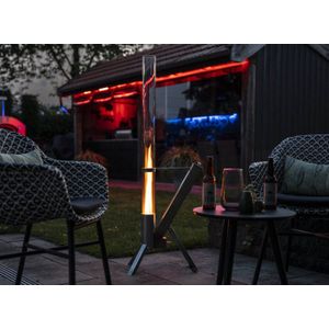 Green Flame - BPH-R80-A - Outdoor Pellet Lounge Heater - RVS - 44,5x36x129,5 cm