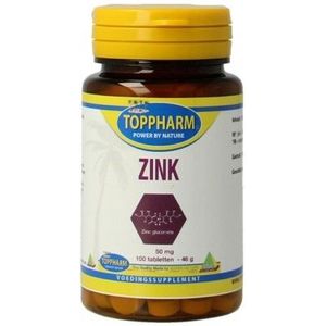 Toppharm Zink 50 mg 100 tabletten