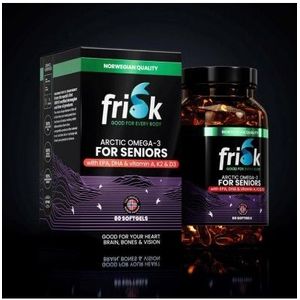 Frisk Omega 3 for seniors 80 softgels