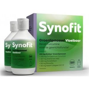 Synofit Groenlipmossel Vloeibaar duo 2 x 200 ml 400 ml