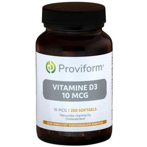 Proviform Vitamine D3 10 mcg 250 softgels