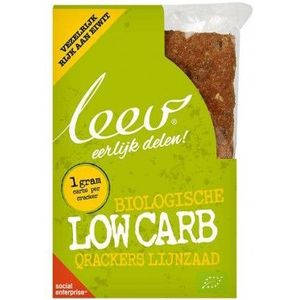 Leev Qrackers lowcarb 3 x 2 stuks 80 gram