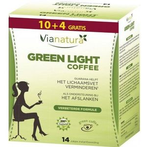 Vianatura Green light coffee 10+4 gratis 14 zakjes