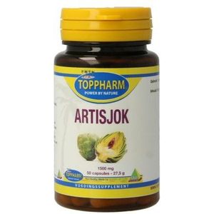 Toppharm Artisjok 1500 mg 50 capsules