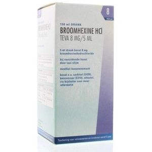 Teva Broomhexine Hcl 8 mg/5 ml 150 ml