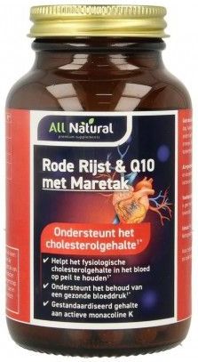 All Natural Rode rijst Q10 60 mg 90 vcaps