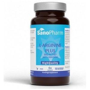 Sanopharm L Arginine plus high quality 60 vcaps