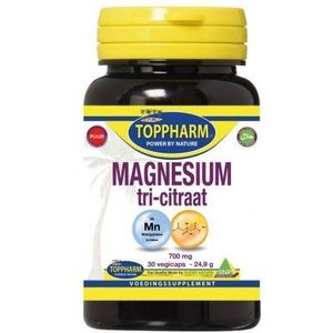 Toppharm Magnesium Tri-citraat 30 vcaps