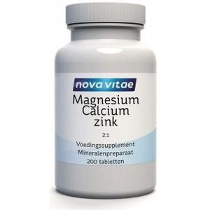 Nova Vitae Magnesium calcium 2:1 zink D3 200 tabletten