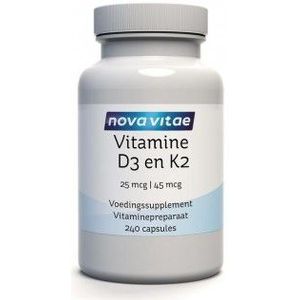 Nova Vitae Vitamine D3 25 mcg K2 45 mcg 240 capsules