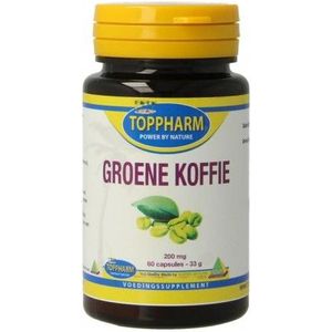 Toppharm Groene koffie 200 mg 60 capsules