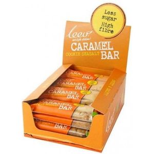 Leev Bio cookiebar karamel-zeezout & granen 35 gram 16 stuks