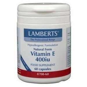 Lamberts Vitamine E 10 mcg natuurlijk 60 vcaps