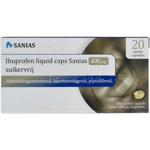 Sanias Ibuprofen Liquid 400mg suikervrij 20 stuks