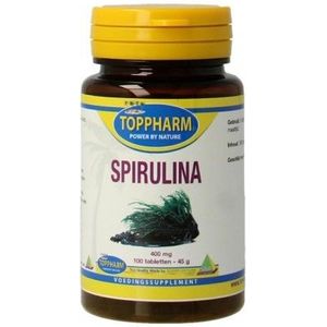 Toppharm Spirulina 400 mg 100 tabletten
