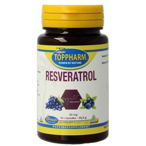 Toppharm Resveratrol 50 mg 50 capsules