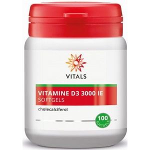 Vitals Vitamine D3 75 mcg 100 softgels