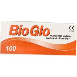 Bausch & Lomb Bio glo fluorescine strips 100 stuks