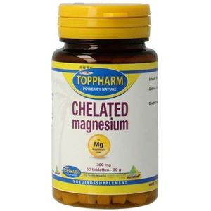 Toppharm Chelated Magnesium 300 mg 50 tabletten