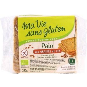 Ma Vie Sans Gluten Brood lijnzaad 375 gram