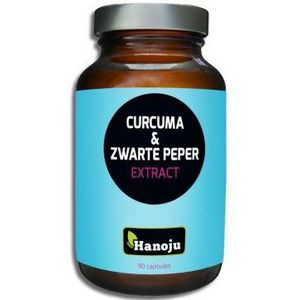 Hanoju Curcuma poeder & zwarte peper extract 90 capsules