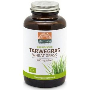 Mattisson Bio tarwegras wheatgrass raw 400 mg 350 tabletten