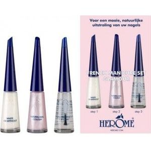 Herome French manicure set glamour 3 x 10 ml