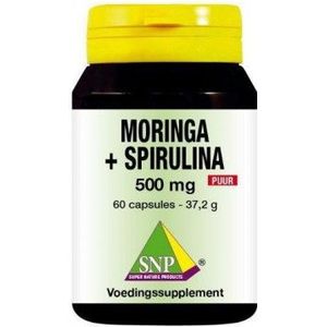 SNP Moringa & spirulina 500 mg puur 60 capsules