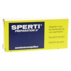 Sperti Preparation H Aambeienzetpillen - 1 x 12 zetpillen