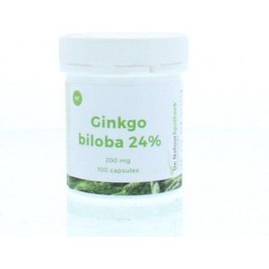 Natuurapotheek Ginkgo biloba 24% 200 mg 100 capsules