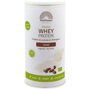 Mattisson Wei whey proteine cacao 75% 450 gram